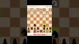 Smothered mate  Checkmate in Just 8 Moves  Chess Trap  chess shorts [upl. by Nnoved]