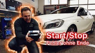 MercedesBenz AKlasse W176 viele Fehler durch STARTSTOP BATTERIE  Stockinger Fahrzeugtechnik [upl. by Mcintosh]