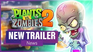 Plants vs Zombies 2 Got a NEW TRAILER News  PopCap Updates PvZ 2 App Store Trailer amp Screenshots [upl. by Euqinay]