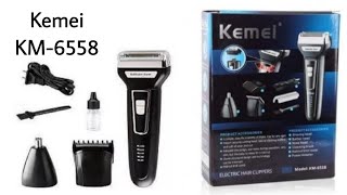 Kemei KM6558 Unboxing amp Review  Cheap amp Best 3in1 Grooming Kit [upl. by Rohpotsirhc]