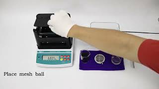 A full set of demo video of solid density meter  specific gravity balance BKDME300S [upl. by Mildred217]