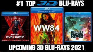 Top 3D Blu Rays  Upcoming 3D BluRays 2021 [upl. by Anawt]