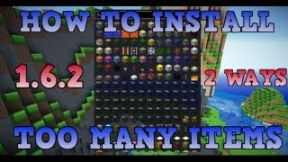 How to install Too Many Items Mod for Minecraft 162  2 Ways [upl. by Yrot]