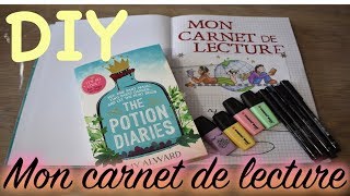 DIY 📖 MON CARNET DE LECTURE 📖 JessLivraddict [upl. by Esinel]