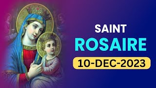 Saint Rosaire 🙏🏻Dimanche 🙏🏻 December 10 2023 🙏🏻 Mystères Glorieux du Saint Rosaire 🙏🏻French Rosary [upl. by Kippy748]