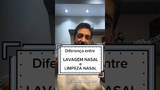 Diferença entre lavagem nasal e limpeza do nariz shorts [upl. by Mixam231]