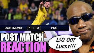 Dortmund PSG REACTION  10  Sancho BALLED Fullkrug CLUTCH Mbappe Ghost Dembele [upl. by Schaffer113]