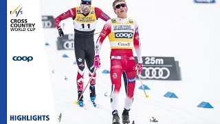 Highlights  Klaebo wins after race drama  Mens Mass Start  Québec  FIS Cross Country [upl. by Romeyn]