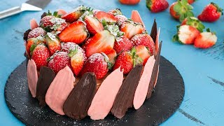 Brownie Strawberry Chocolate Cheesecake [upl. by Haskins365]