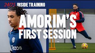 Inside Ruben Amorims First Training Session 🤩 [upl. by Nihahs490]