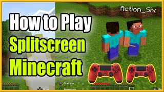 How to PLAY Minecraft Split Screen On PS4 Xbox Switch PC Two to Four Players [upl. by Gaile]