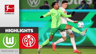 7Goal Thriller  VfL Wolfsburg  1 FSV Mainz 05 43  Highlights  Matchday 13 – Bundesliga 2425 [upl. by Zetroc]