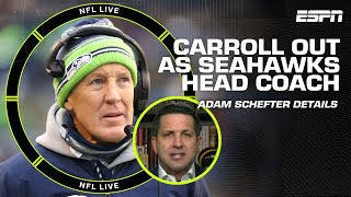 Pete Carroll is OUT as Seahawks head coach after 14 seasons  Adam Schefter  NFL Live [upl. by Adaran758]