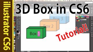 3d box illustrator CS6  Nice for flowcharts  graphics Tutorial [upl. by Nakasuji]