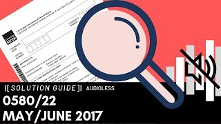 058022 MayJune 2017 Marking Scheme MS [upl. by Natsud]