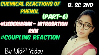 Chemical Reactions of Phenol part6 Liebermann  Nitrosation Reaction Coupling Reaction [upl. by Coke]