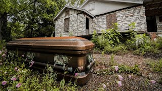 Abandoned Funeral Home  Found Caskets and Hearse [upl. by Pardner]