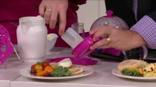 Eggspress Deluxe Egg Cooker w Recipe Book on QVC [upl. by Karwan761]