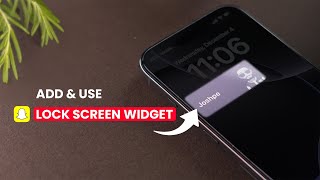 How to Add and Use Snapchat Lock Screen Widgets on iPhone [upl. by Lucio369]