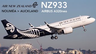 Air New Zealand NZ933  Flying from Nouméa to Auckland [upl. by Bruckner174]