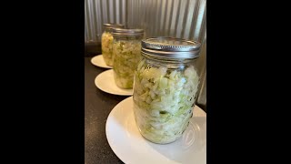 Fermenting Cabbage Into Sauerkraut  Easy Peasy [upl. by Airpac]