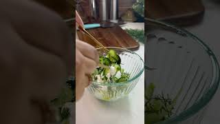 Easy cucumber yogurt salad Recipe [upl. by Osswald]