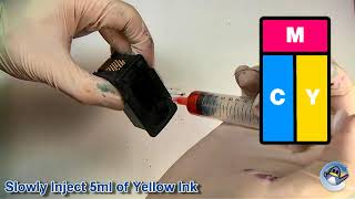 How to Refill Canon CL513 Colour Ink Cartridge [upl. by Yerot]