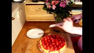 glutenfreier Erdbeerkuchen mit Vanillepudding [upl. by Ruvolo]