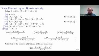 Andrew Tedder – Negated Implications in Connexive Relevant Logics [upl. by Matheson941]