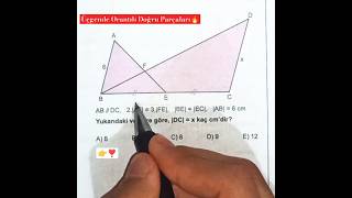 Kelebek Teoremi  Orta Taban   Geometri Üçgenler soru çözümü soruçözümüyksgeometri geometry [upl. by Ynnek]