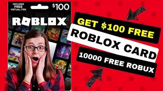 Roblox Gift Card Codes 2025  Free 100 Roblox Gift Card Code  Roblox Game Pass [upl. by Enitsirk997]