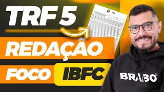 🟢TRF 5 50 dos Pontos Na Redação  BANCA IBFC [upl. by Ferullo]