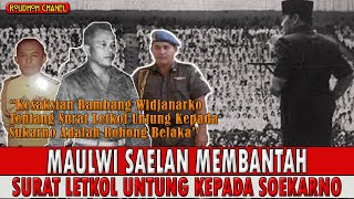 Maulwi Saelan Bantah Surat Letkol Untung Kepada Soekarno Sebelum G30S [upl. by Atiuqahs]