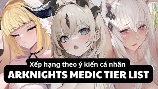 ARKNIGHTS  MEDIC TIER LIST [upl. by Hughett47]