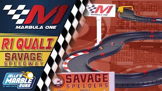 Marbula One Savage Speedway GP Qualifying S1Q1  Marble Race by Jelles Marble Runs [upl. by Assille695]