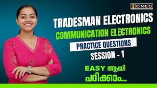 KPSC TRADESMAN EXAM  ELECTRONICS  COMMUNICATION ELECTRONICS  PRACTICE QUESTIONS  ONES [upl. by Nuawad]