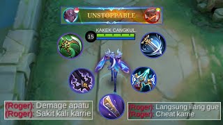 SESAKIT INI TERNYATA KARRIE FULL ATTACK SPEED DAMEGNYA  BUILD KARRIE TERSAKIT 2024  MLBB [upl. by Ecinahc572]