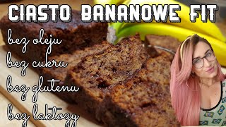 Zdrowe Ciasto Bananowe  Chlebek Bananowy  Bez Cukru Bez Glutenu Bez Laktozy Bez Oleju [upl. by Chadwick]