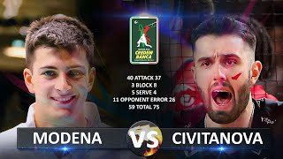 Modena vs Civitanova  Italian Volleyball SuperLega 20232024 [upl. by Winston]