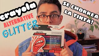 CRAYOLA ALTERNATIVE GLITTER  mi opinión [upl. by Sukhum]