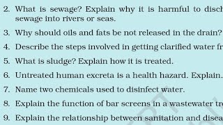 Class 7 chapter 18 Wastewater story questions and answers explanation NCERT solutions [upl. by Akeme]