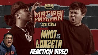 MHOT vs LANZETA  Reaction Video  Tito Shernan NAPAKALAKAS NA LABAN TO [upl. by Glarum]