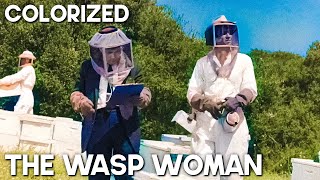 The Wasp Woman  COLORIZED  Horror Film  English  Classic Film [upl. by Adnirem974]