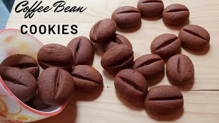 Coffee Bean Cookies Eggless Coffee Choco CookiesTea time SnacksWith amp Without Oven [upl. by Lzeil]