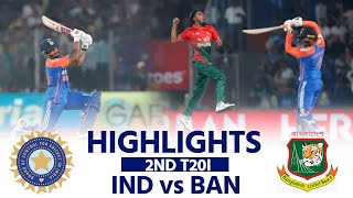 IND vs BAN 2nd T20I Highlights DELHI T20I India vs Bangladesh  RINKUNitish  Match Highlights [upl. by Roux]