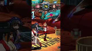 Baiken getting a beautifully bodacious PERFECT KO in Guilty Gear XX Accent Core Plus R gaming [upl. by Annie606]