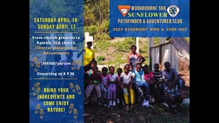 Overnight Hike and Cookout 2022  Sunflower Pathfinder and Adventurer Club  Woodbourne SDA  164 [upl. by Enimaj]