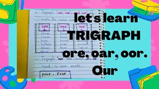 TRIGRAPH our ore oor oar also make OR sound  HOW lets learn in phonics [upl. by Monro]