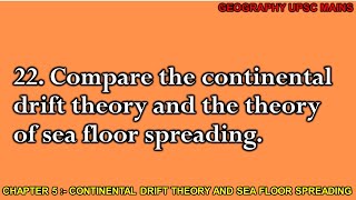 522 Comparing Continental Drift Theory and Sea Floor Spreading Theory [upl. by Deery]