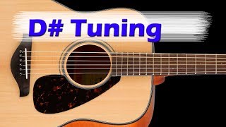 D Guitar Tuning  half step down D G C F A D [upl. by Avrenim]